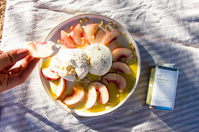 Grilled Peaches with Honey Yogurt